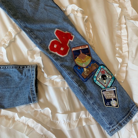 guess patchwork jeans